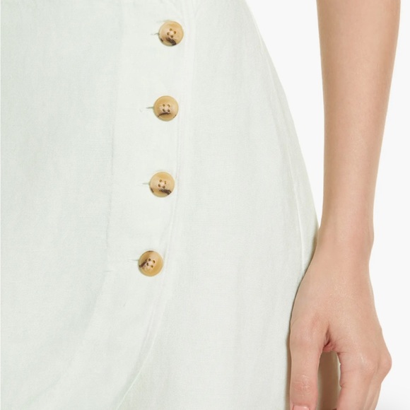 Madewell Linen-Blend Tulip-Hem Mini Skirt: Earth-Dyed Edition - NWT - Picture 7 of 7